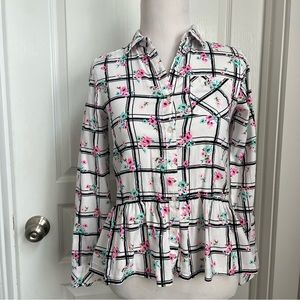 Girls peplum shirt.